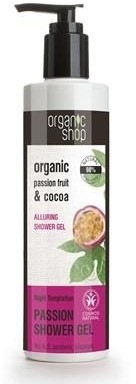 Organic Shop Passion Fruit & Cocoa Alluring Shower Gel żel pod prysznic z masłem kakaowym i ekstraktem z marakui 280ml 42949-uniw