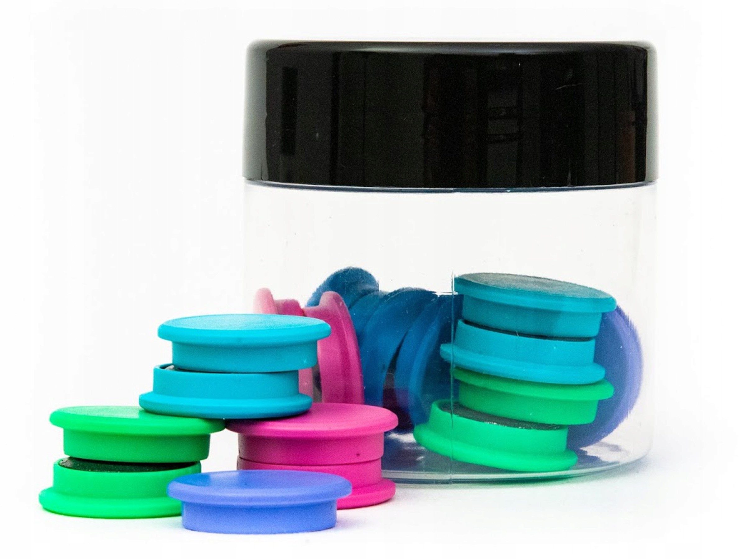 Magnesy 20MM Pastelowy MIX 20 Sztuk Słoiczek Tres