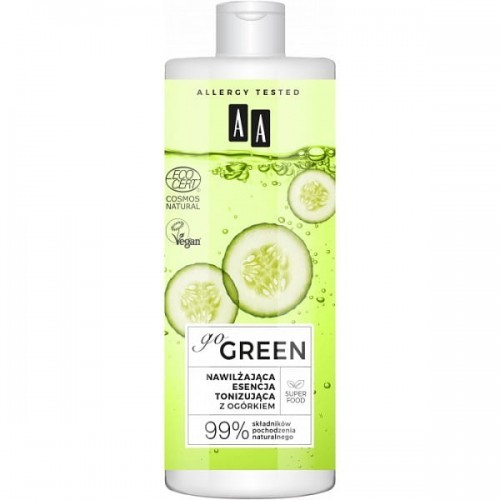 Oceanic Go Green Esencja nawilżająca tonizująca z ogórkiem 400ml
