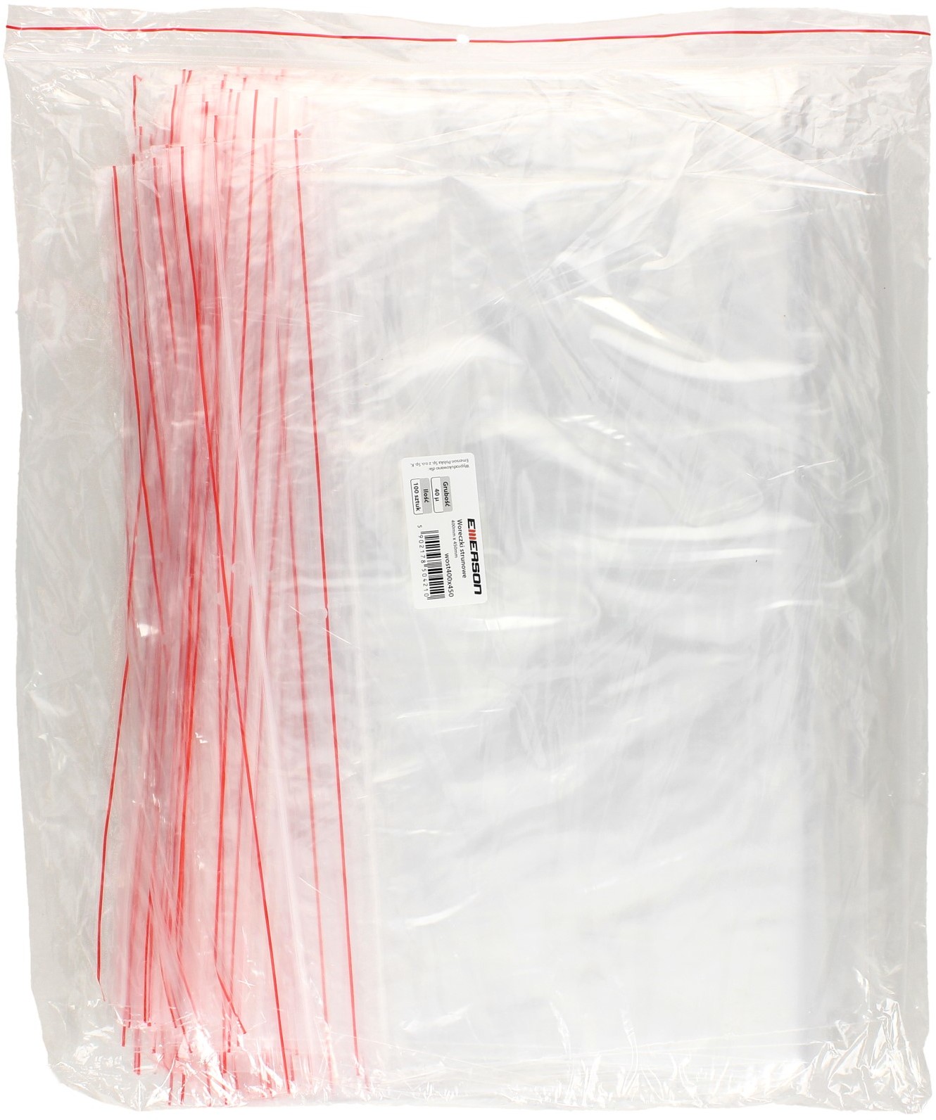 EMERSON Woreczki strunowe 400x450 Zipper (100)