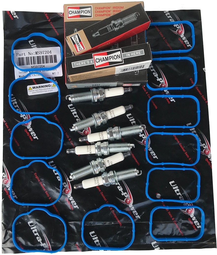 IRYDOWE świece + uszczelki kolektora ssącego Dodge Avenger 3,6 V6 CCH9407+MS97204