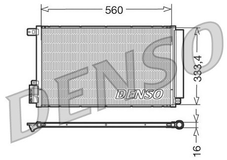DENSO Skraplacz, klimatyzacja DCN13109