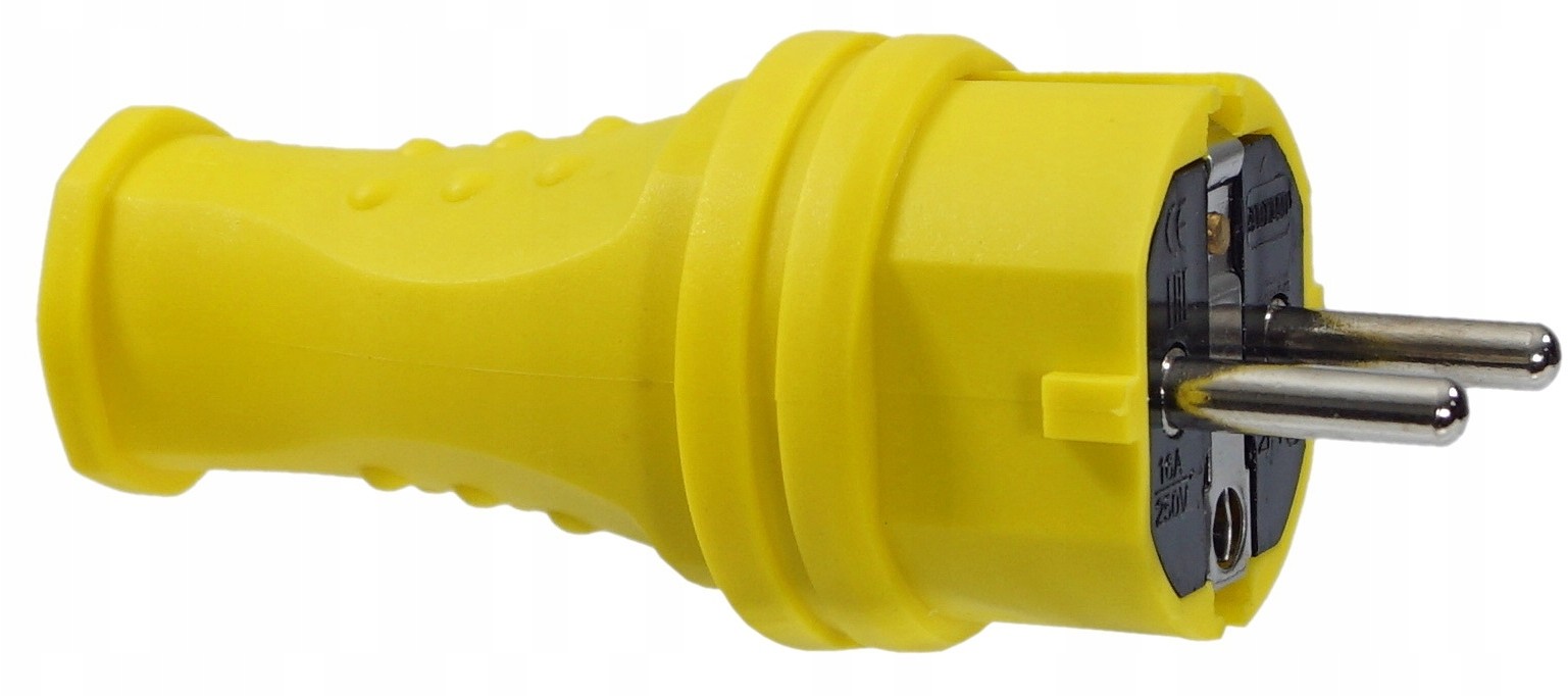Wtyczka Gumowa 16A 230V IP44 Hermetyczna 4 Kolory