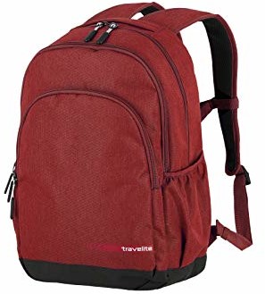 Travelite Travelite Bagaż podręczny plecak rozmiar M spełnia wymiary bagażu pokładowego IATA, czerwony (czerwony) - 06918-10 06918-10