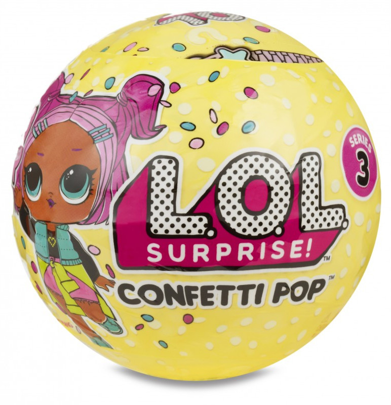 MGA Entertainment MGAE LOL Suprise Confetti Pop Laleczka Niespodzianka w kuli Seria 3 551553