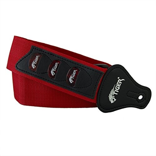Tiger stp4-RD plektren gitara pasek  czerwony STP4-RD