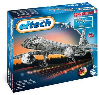 Eitech 00010 - zestaw metalowych skrzynek - samolot, 570-częściowy