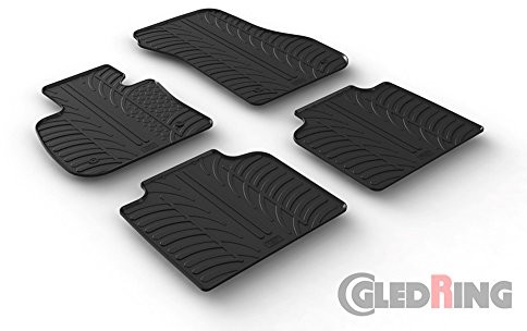 Gledring gled ring 0693 komplet dywaniki gumowe, Black 0693