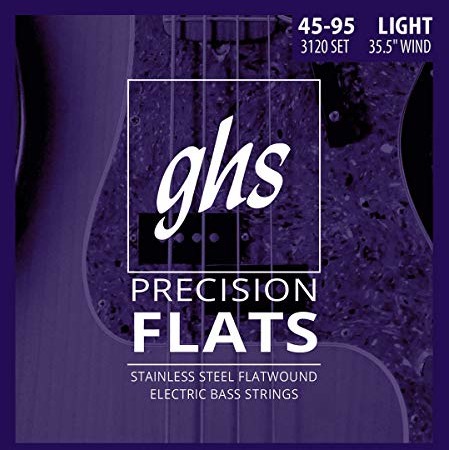 GHS Strings 3120 precyzyjne koce do 4-strunowego basu średniego, wielkość basu, stal nierdzewna, uzwojenie 35,5