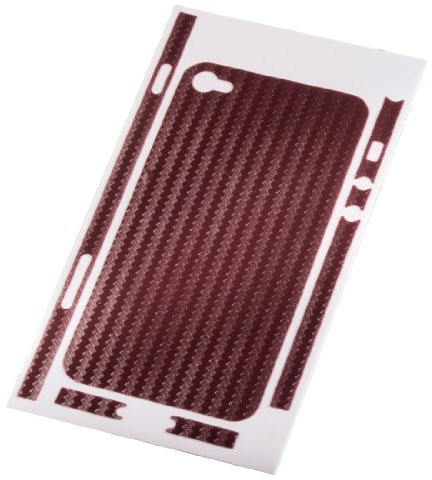 Hama Carbon Back Cover na telefon Apple iPhone 5, czerwony 4047443104489