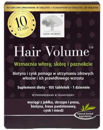 NEW NORDIC HEALTHBRANDS POLSKA SP. Z O.O. Hair Volume 105 tabletek 3770021