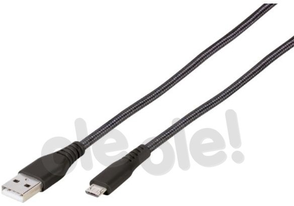 Vivanco LongLife microUSB 18w 1,5m czarny 61699