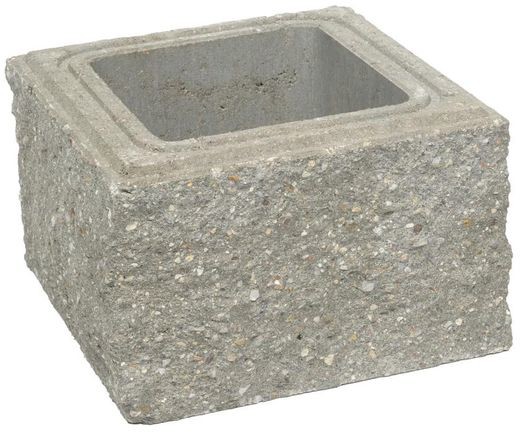 ZIEL-BRUK Pustak słupkowy CZTEROSTRONNIE ŁUPANY 30x30x19cm ZIEL-BRUK