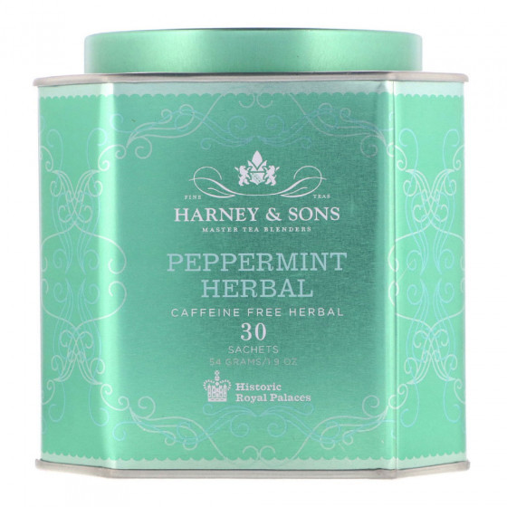 Harney & Sons Herbata Peppermint Herbal, 30 szt. Peppermint Herbal (metal box), 30 pyramids