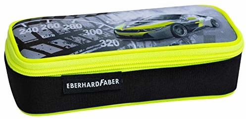 Eberhard Faber Eberhard Faber 577575 piórnik z zamkiem błyskawicznym, Race Car, ok. 19,5 x 8 x 5,5 cm, czarno-zielony 577575