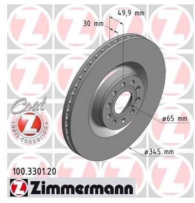 Zimmermann Tarcza hamulcowa 100.3301.20