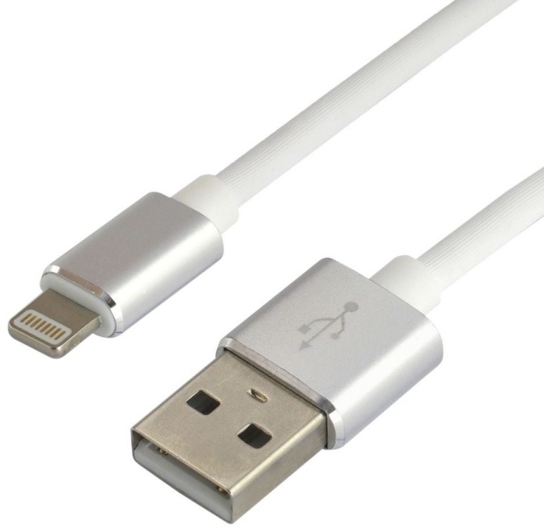 Apple everActive Kabel przewód silikonowy USB Lightning everActive CBS-1.5IW 1.5m z obsługą szybkiego ładowania do 2.4A biały