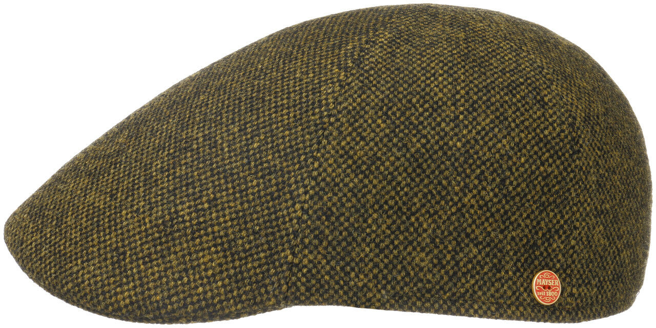 Płaski Kaszkiet Classic Tweed by Mayser, zielony, 62 cm