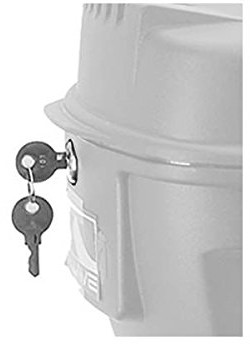 Topcase M-Wave M-Wave Unisex dla dorosłych - Zapasowy zamek do roweru srebrny, M12246601