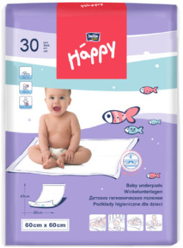 Bella baby Happy Podkłady do przewijania 60 x 60 cm, 30 szt. BB-091-6030-003