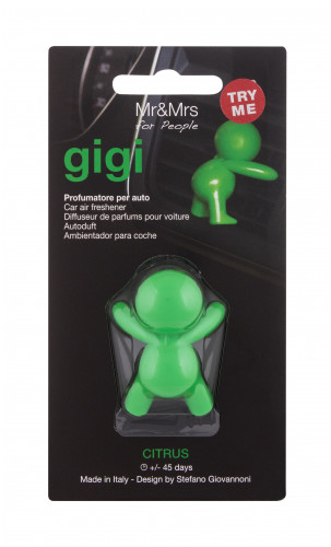 Mr&Mrs Fragrance Fragrance Gigi Citrus zapach samochodowy 1 szt unisex