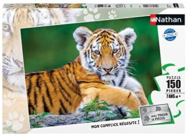 Nathan Puzzle 150 sztuk Tiger Dziecięcy tygrys, 4005556861545 4005556861545