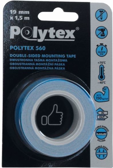 Anticor Taśma montażowa piankowa Polytex dwustronna 19mmx1,5m 560
