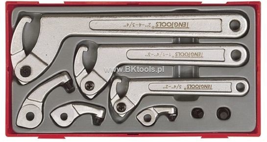 TENG TOOLS Zestaw kluczy hakowych 8 szt 102120102 TTHP08