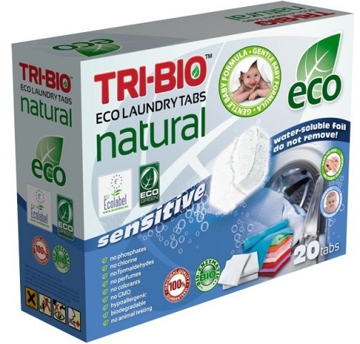 BioLife TRI-BIO TRI-BIO Naturalne eko kapsułki do prania Sensitiv