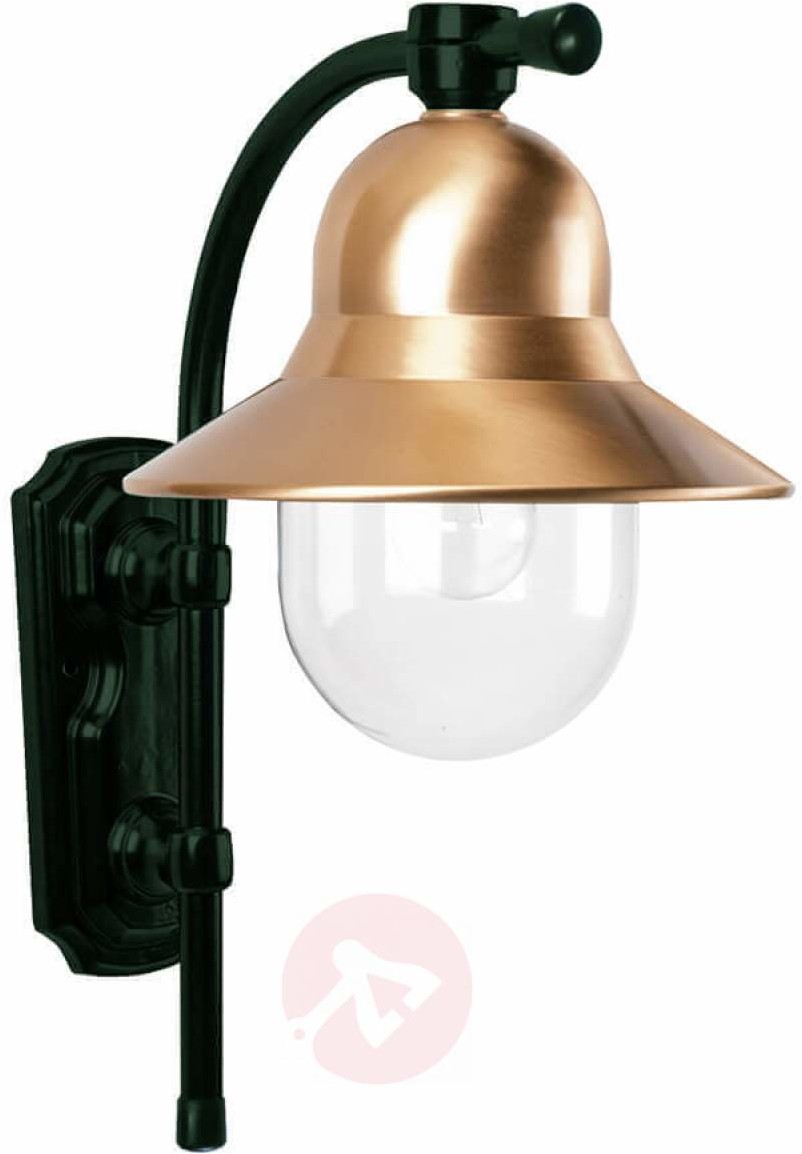 K. S. Verlichting B. V. Zewnętrzna lampa ścienna Toscane, zielona