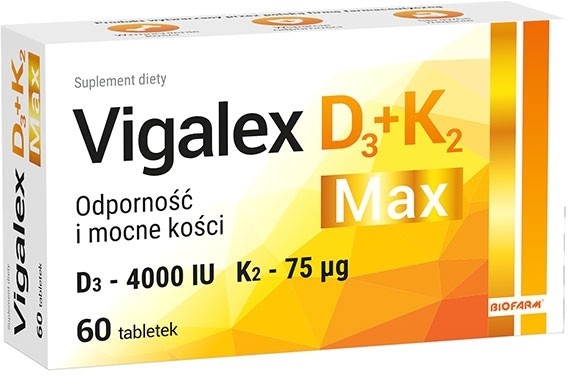 Biofarm Vigalex D3 + K2 Max x60 tabletek