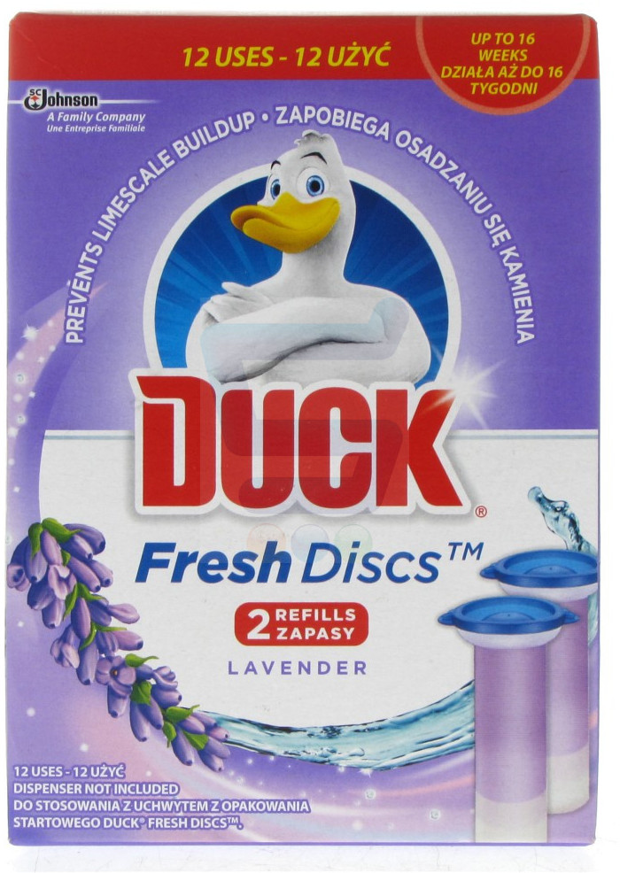 Duck Fresh Discs Żelowy krążek do WC Lavender zapas 12 szt.
