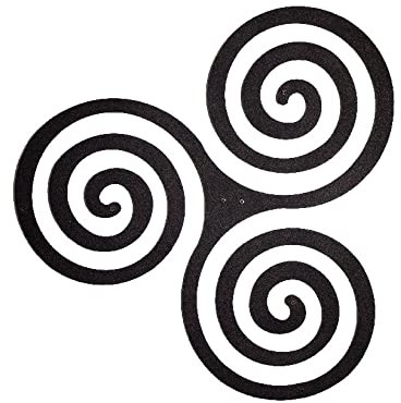 Homemania Homemania HOMESRV-37 Symbol ścienny, stojak na książki-z metalowymi półkami, 54 X 0,15 X 57cm HOMESRV-37