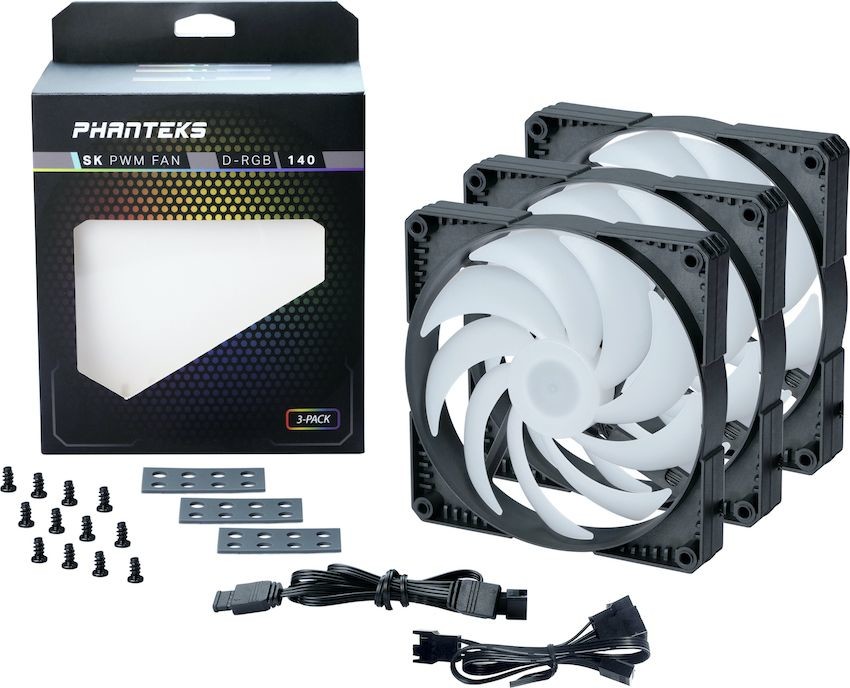 Phanteks SK PWM 140 mm D-RGB 3-pack PH-F140SK_DRGB_PWM_3P PH-F140SK_DRGB_PWM_3P