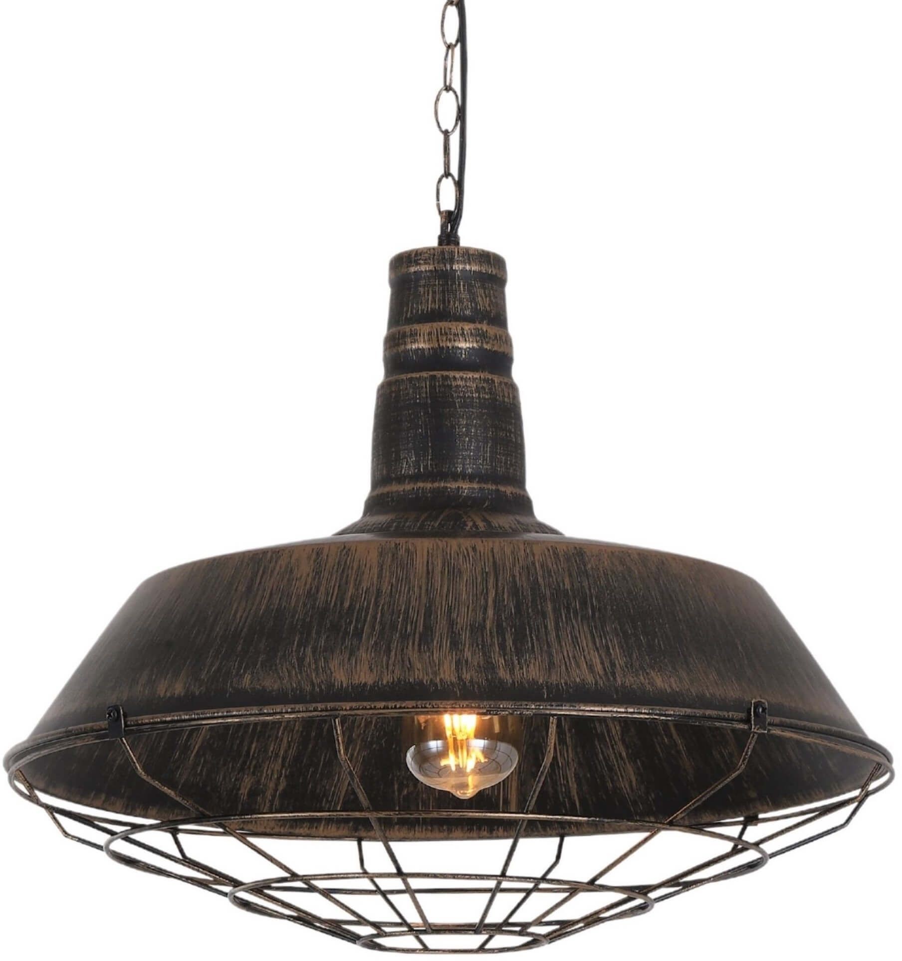 Lumina Deco Deco LAMPA WISZĄCA INDUSTRIALNA LOFT STARE ZŁOTO ARIGIO D45 DECO LDP 6862-450 (O.GD)