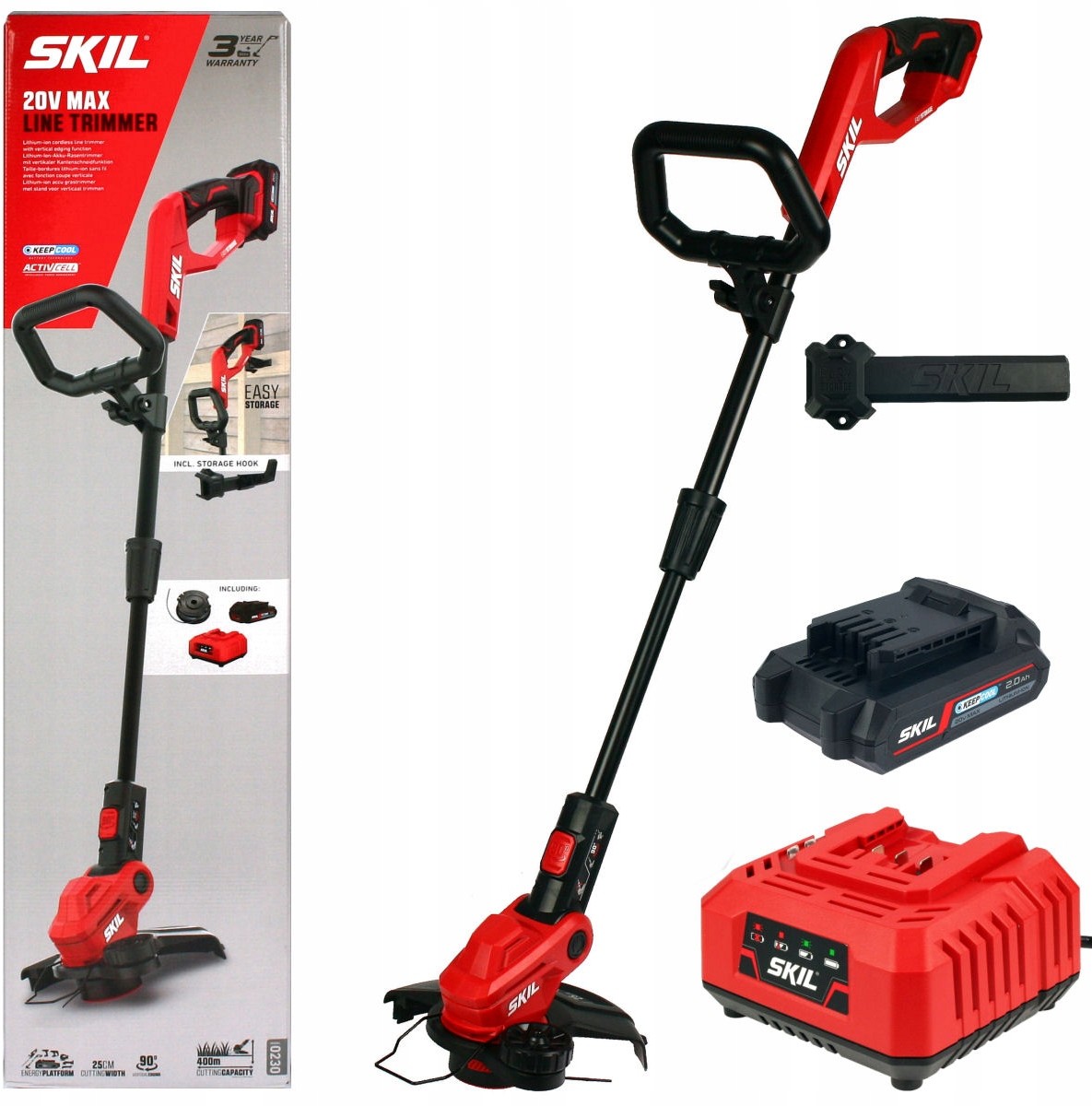 Podkaszarka akumulatorowa 25cm 20V Skil 1 x 2,0Ah