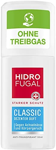 Hidrofugal Hidrofugal Classic rozpylacz (55 ml), silna ochrona antyperspirant o delikatnym zapachu, dezodorant w sprayu zapewnia niezawodną ochronę bez alkoholu etylowego