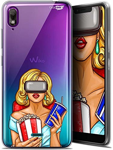 Wiko Caseink Etui ochronne do View 2 GB, ultracienkie, motyw Au Cinema CRYSPRNTVIEW2GOGEEKGIRL