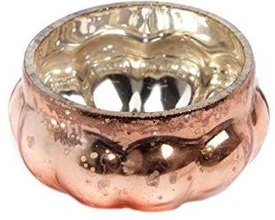 Insideretail insider etail 500841  48 Cop wesele świecznik na podgrzewacze, dynia Mercury szklany votives antycznych, miedź, zestaw 48, 5 x 5 x 5 cm 500841-48COP