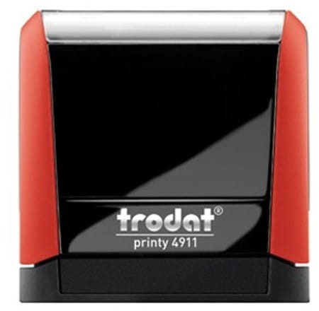 Trodat Pieczątka automat 4911 czerwona - poduszka czarna 38X14mm /TRE_4911CAWCA/ UN267-3