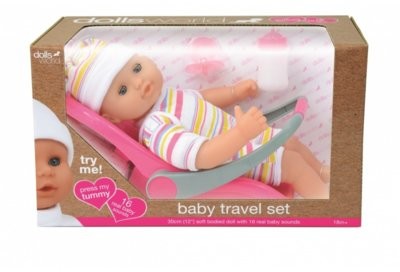 Peterkin Lalka bobas 30 cm Baby Travel Set 8866