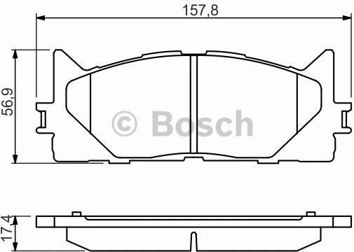 Bosch Zestaw klocków hamulcowych, hamulce tarczowe 0 986 494 430