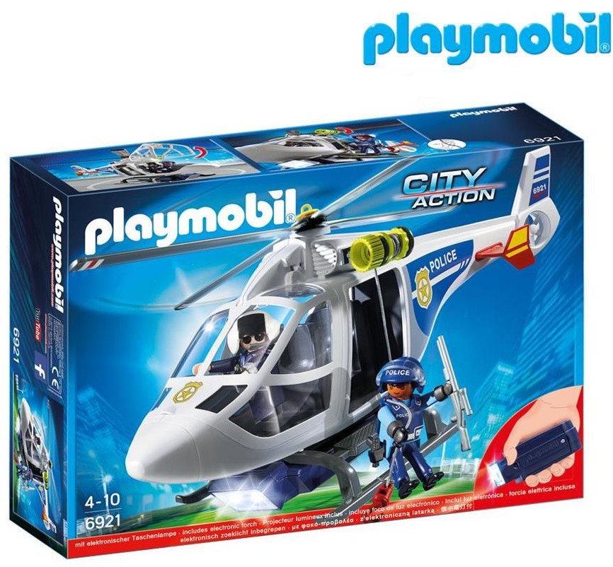 Playmobil Helikopter Policyjny z reflektorem  led 6921