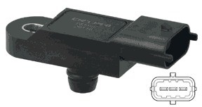 DELPHI Czujnik, ciśnienie w kolektorze dolotowym PS10167