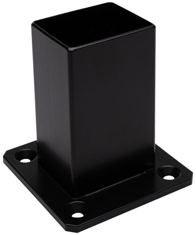 Kornik Mocowanie poziome słupka 37x47 mm czarne