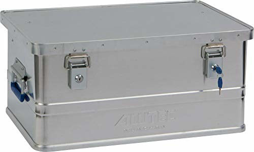 Alutec MÜNCHEN 2011048 aluminiowa skrzynka Classic z zamkiem cylindrycznym 580 x 380 x 275 mm, srebrna