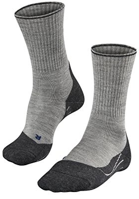 FALKE Mężczyźni skarpety TK 2 wool Silk Men Trekking, szary, 44-45 16355