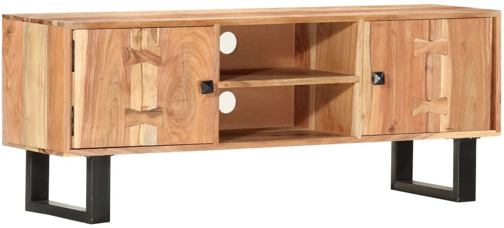 vidaXL Szafka pod TV, 118x30x45 cm, lite drewno akacjowe