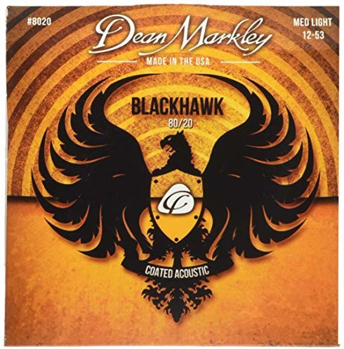 Dean Markley BLACKHAWK COATED 80/20 A STRINGS MEDIUM LIGHT 12-53 DM8020