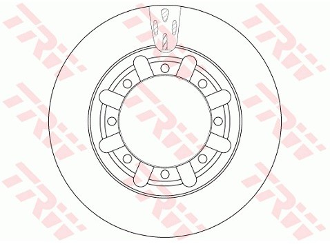 TRW Tarcza hamulcowa DF6335S